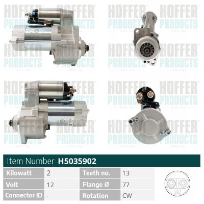 STARTER HOFFER H5035902