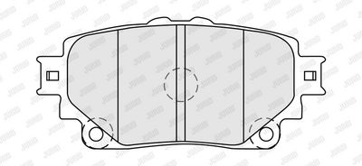 BREMSBELAGSATZ SCHEIBENBREMSE JURID 574089J 1