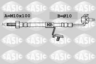 Тормозной шланг SASIC SBH6329 для FORD ORION