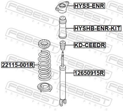 ARC SPIRAL FEBEST 22115001R 1