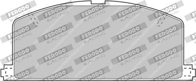 BREMSBELAGSATZ SCHEIBENBREMSE FERODO RACING FCP308R 1