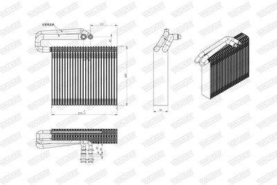 VERDAMPFER KLIMAANLAGE WALKER WEV00029 6