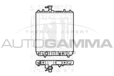 Радиатор, охлаждение двигателя AUTOGAMMA 102870 для OPEL AGILA