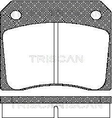 TRISCAN 8110 10011 Тормозные колодки и сигнализаторы  для JAGUAR  (Ягуар Е-тпе)