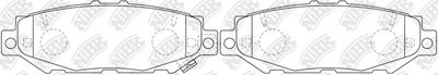 Комплект тормозных колодок, дисковый тормоз NiBK PN1363 для TOYOTA CRESTA