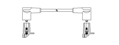 Провод зажигания BREMI 677/42 для PEUGEOT 505