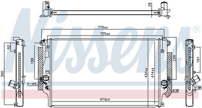 RADIATOR RACIRE MOTOR NISSENS 607185 4