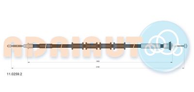 Cable Pull, parking brake 11.0259.2