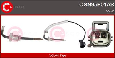 Čidlo, teplota výfukových plynů CASCO CSN95F01AS