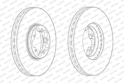 BREMSSCHEIBE FERODO DDF24701 1