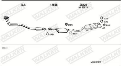 SISTEM DE ESAPAMENT WALKER MB33709
