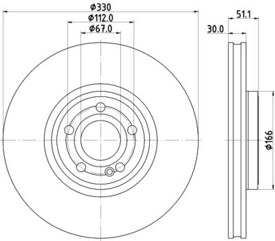 Tarcza hamulcowa MINTEX MDC2978C