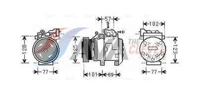 KOMPRESSOR KLIMAANLAGE AVA Clever Choice HYK208