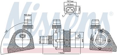 POMPă DE APă RăCIRE MOTOR NISSENS 831066 5