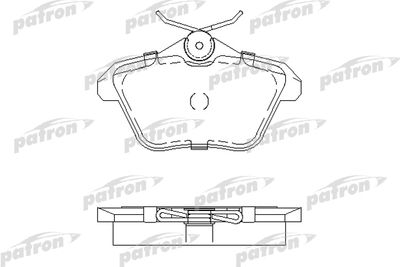 Комплект тормозных колодок, дисковый тормоз PATRON PBP995 для ALFA ROMEO 156