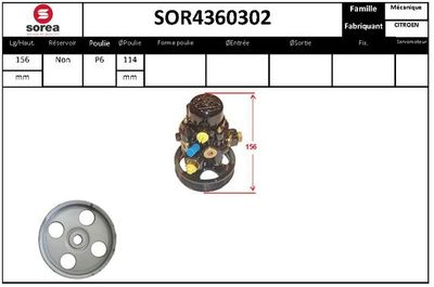 EAI SOR4360302 Рулевая рейка  для CITROËN XANTIA (Ситроен Xантиа)