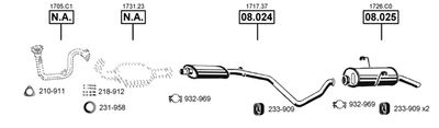 Układ wydechowy ASMET PE082170