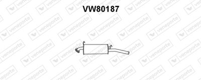 Глушитель выхлопных газов конечный VENEPORTE VW80187 для VW PASSAT
