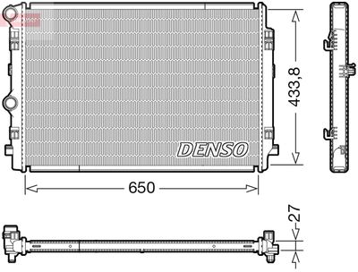 Радиатор, охлаждение двигателя DENSO DRM02044 для SKODA KODIAQ