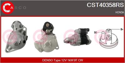CASCO CST40358RS Стартер  для HONDA (Хонда)