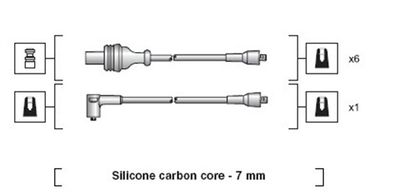 Комплект проводов зажигания MAGNETI MARELLI 941318111011 для ALPINE A310