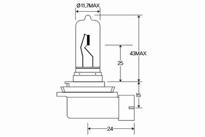 GLüHLAMPE ARBEITSSCHEINWERFER VEMO V99840075 3