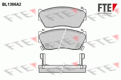 Комплект тормозных колодок, дисковый тормоз FTE BL1366A2 для NISSAN 100NX