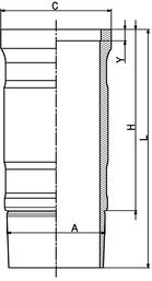 Cylinderhylsa KOLBENSCHMIDT 89901110