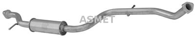 Средний глушитель выхлопных газов ASMET 26.011 для MITSUBISHI SPACE