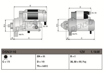 Rozrusznik DENSO DSN3116