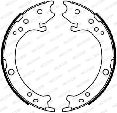 Bromsbackar, sats, parkeringsbroms FERODO FSB4043