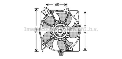 AVA QUALITY COOLING CR7508 Вентилятор системы охлаждения двигателя  для DODGE (Додж)