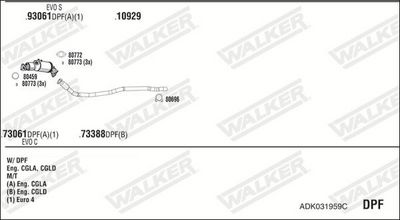 ABGASANLAGE WALKER ADK031959C