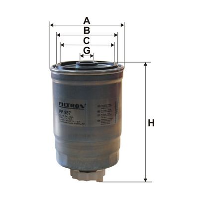 FILTRU COMBUSTIBIL FILTRON PP987 1