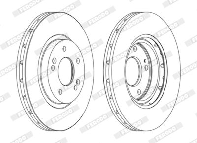 BREMSSCHEIBE FERODO DDF1292C 1