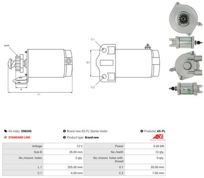 STARTER AS-PL S9654S 4