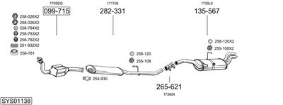 Изпускателна система BOSAL SYS01138