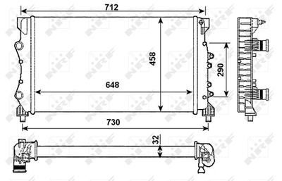 Радиатор, охлаждение двигателя WILMINK GROUP WG1722790 для RENAULT ESPACE