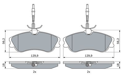 SET PLACUTE FRANA FRANA DISC BOSCH 0986424223 4