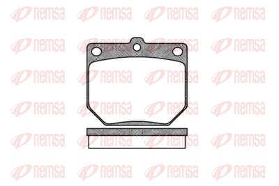 Комплект тормозных колодок, дисковый тормоз REMSA 0077.20 для NISSAN TRADE