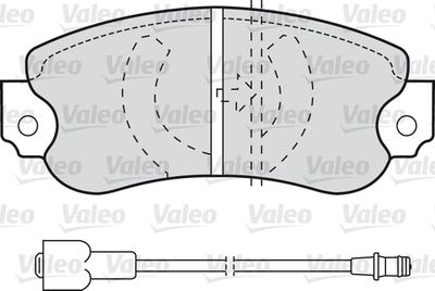 VALEO 598162 Тормозные колодки и сигнализаторы  для TALBOT  (Талбот 1307-1510)
