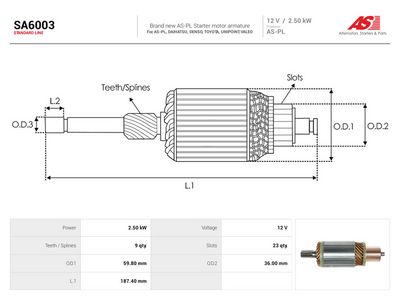 Enkurs, Starteris AS-PL SA6003