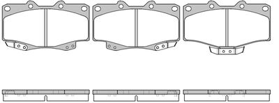 Комплект тормозных колодок, дисковый тормоз NEW BLOX NB21679T15 для VW TARO