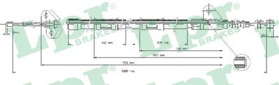 Cable Pull, parking brake C0846B