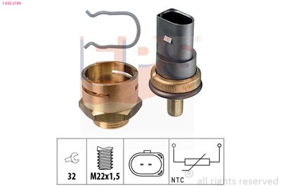 Sensor, coolant temperature 1.830.278K