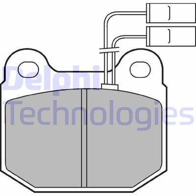 Комплект тормозных колодок, дисковый тормоз DELPHI LP485 для ALFA ROMEO 75