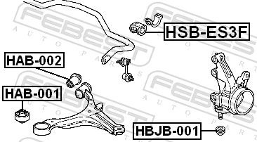 BUCSA BARA STABILIZATOARE FEBEST HSBES3F 1