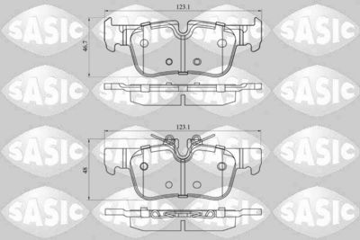 Zestaw klocków hamulcowych, hamulce tarczowe SASIC 6210104