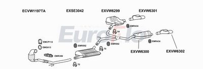 Układ wydechowy EUROFLO VWGOL203018