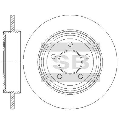 спирачен диск Hi-Q SD4448